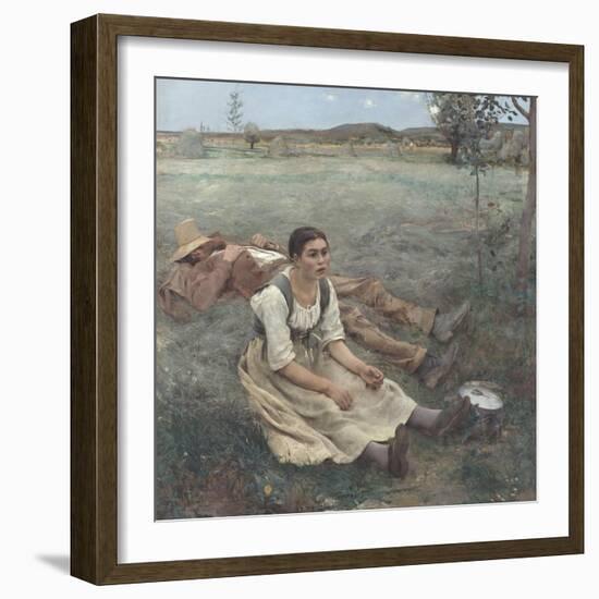 Hay Making-Jules Bastien-Lepage-Framed Giclee Print