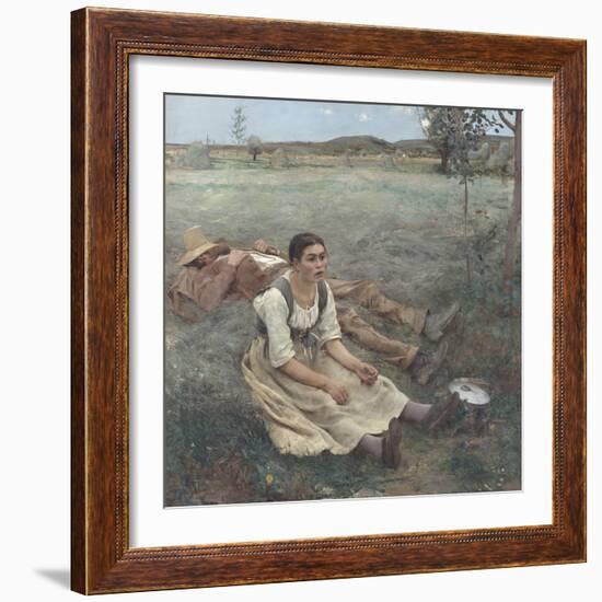 Hay Making-Jules Bastien-Lepage-Framed Giclee Print