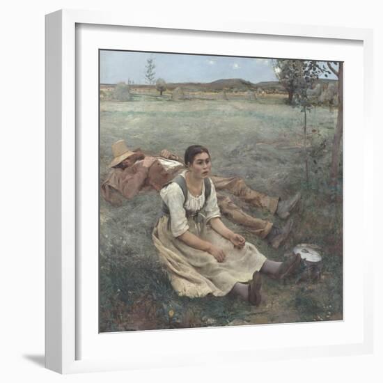 Hay Making-Jules Bastien-Lepage-Framed Giclee Print