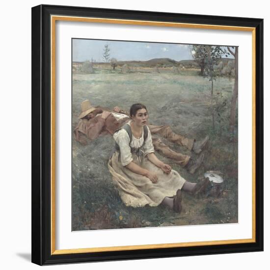 Hay Making-Jules Bastien-Lepage-Framed Giclee Print