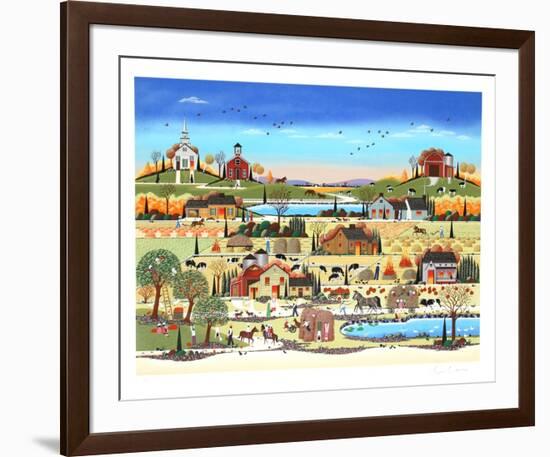 Hay Ride-Nicky Watanabe-Framed Serigraph