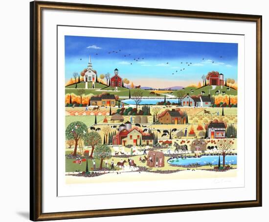 Hay Ride-Nicky Watanabe-Framed Serigraph