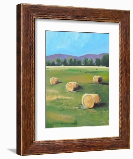 HAY ROLLS-ALLAYN STEVENS-Framed Art Print