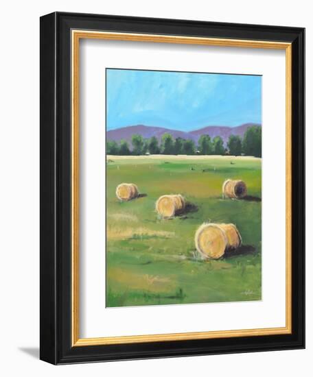 HAY ROLLS-ALLAYN STEVENS-Framed Art Print