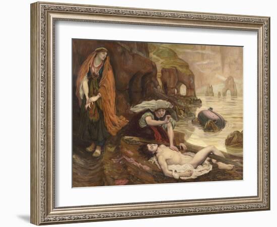 Haydée découvrant le corps de Don Juan (Byron - Don Juan Chant II 129-131)-Ford Madox Brown-Framed Giclee Print