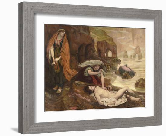 Haydée découvrant le corps de Don Juan (Byron - Don Juan Chant II 129-131)-Ford Madox Brown-Framed Giclee Print