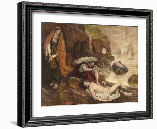 Haydée découvrant le corps de Don Juan (Byron - Don Juan Chant II 129-131)-Ford Madox Brown-Framed Giclee Print