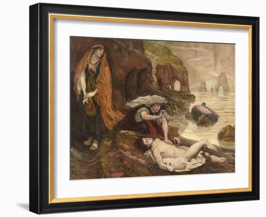 Haydée découvrant le corps de Don Juan (Byron - Don Juan Chant II 129-131)-Ford Madox Brown-Framed Giclee Print