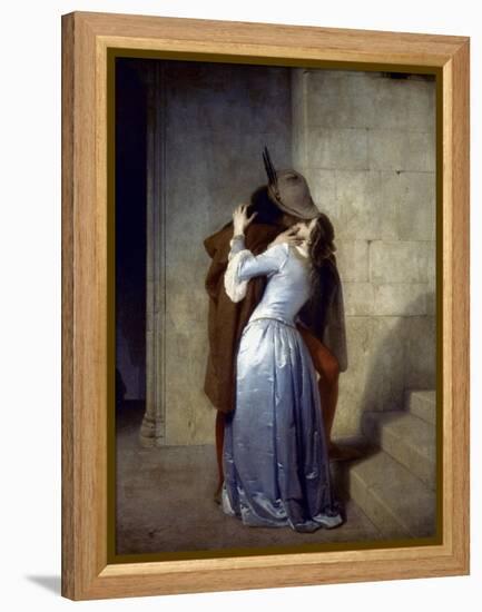 Hayez: The Kiss-Francesco Hayez-Framed Premier Image Canvas
