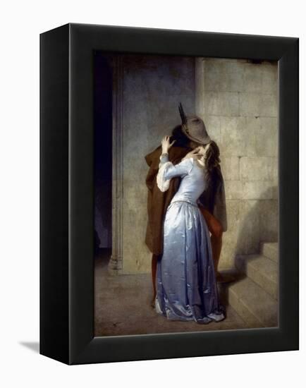 Hayez: The Kiss-Francesco Hayez-Framed Premier Image Canvas