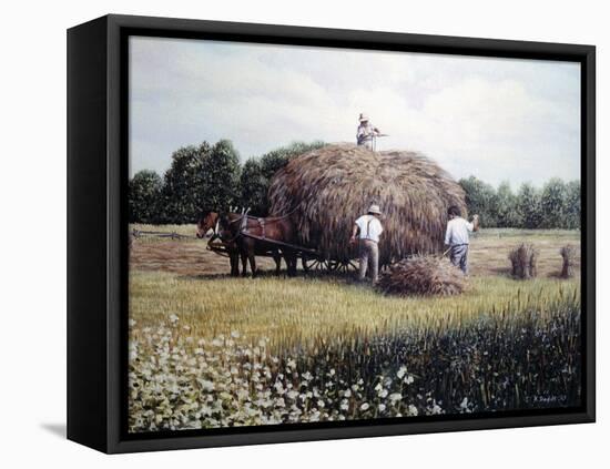 Haying time 1-Kevin Dodds-Framed Premier Image Canvas