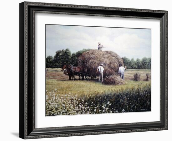 Haying time 1-Kevin Dodds-Framed Giclee Print