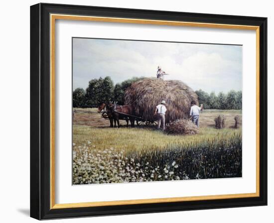 Haying time 1-Kevin Dodds-Framed Giclee Print