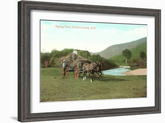 Haying Time, Cheshire County, New Hampshire-null-Framed Art Print