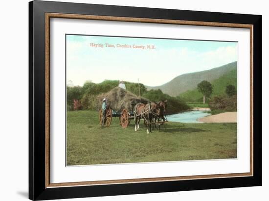 Haying Time, Cheshire County, New Hampshire-null-Framed Art Print