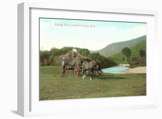 Haying Time, Cheshire County, New Hampshire-null-Framed Art Print