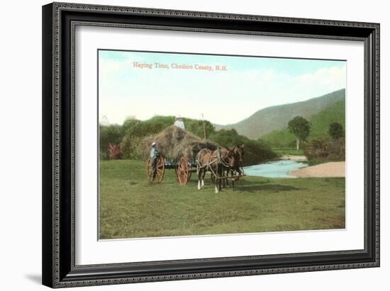 Haying Time, Cheshire County, New Hampshire-null-Framed Art Print