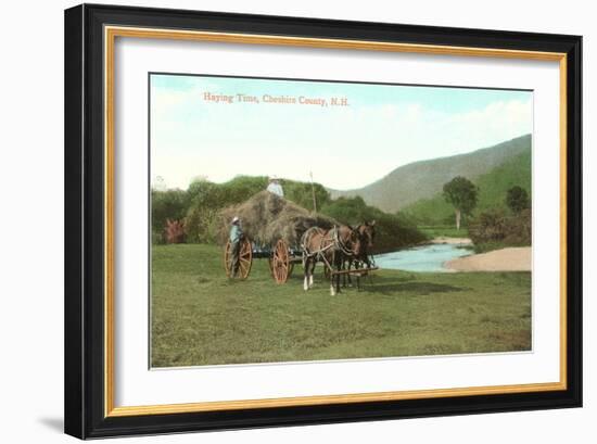 Haying Time, Cheshire County, New Hampshire-null-Framed Art Print