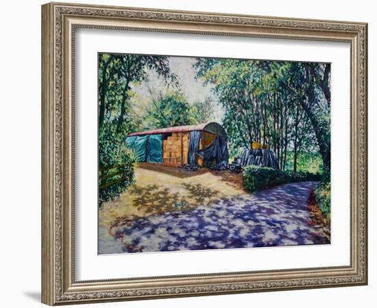 Haylage and Baleage 2019 (oil on canvas)-Tilly Willis-Framed Giclee Print