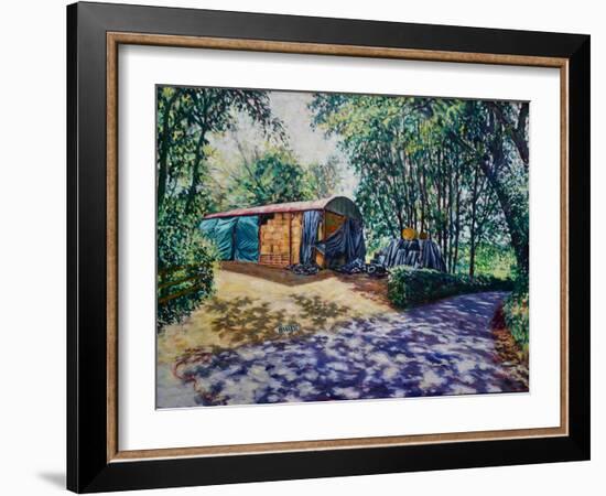Haylage and Baleage 2019 (oil on canvas)-Tilly Willis-Framed Giclee Print