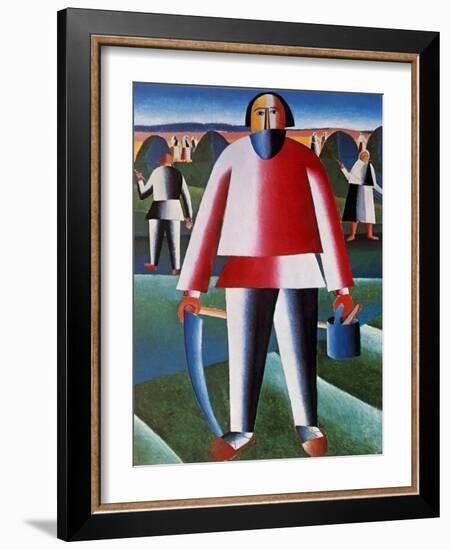 Haymaking, 1905-Kazimir Severinovich Malevich-Framed Giclee Print