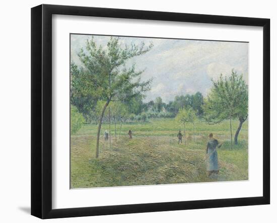 Haymaking at Éragny, 1892-Camille Pissarro-Framed Giclee Print