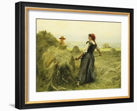 Haymaking; Fenaison-Julien Dupre-Framed Giclee Print