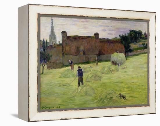 Haymaking in Brittany, 1888-Paul Gauguin-Framed Premier Image Canvas