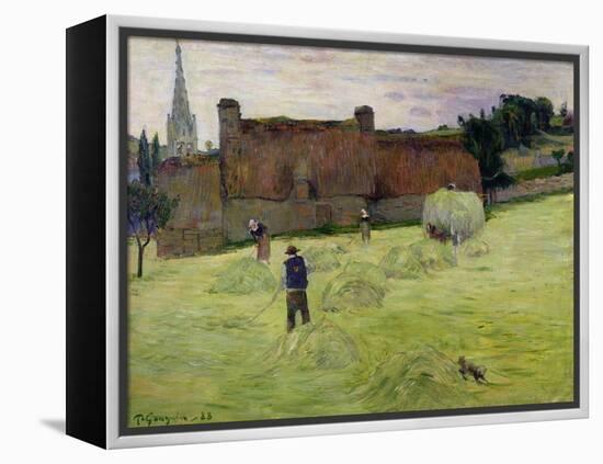 Haymaking in Brittany, 1888-Paul Gauguin-Framed Premier Image Canvas