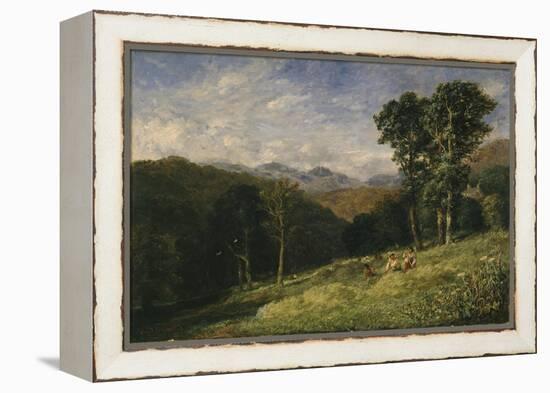 Haymaking Near Conway, 1852-53-David Cox-Framed Premier Image Canvas