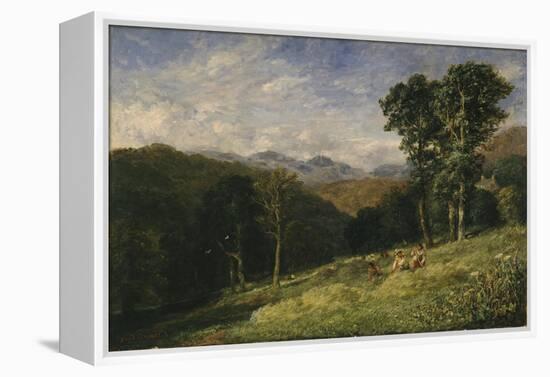 Haymaking Near Conway, 1852-53-David Cox-Framed Premier Image Canvas