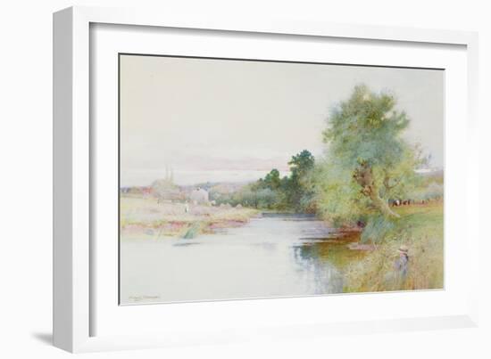 Haymaking Near Marlow-Arthur Claude Strachan-Framed Premium Giclee Print