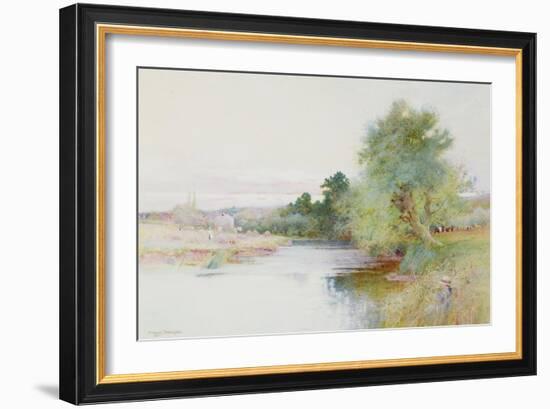 Haymaking Near Marlow-Arthur Claude Strachan-Framed Premium Giclee Print