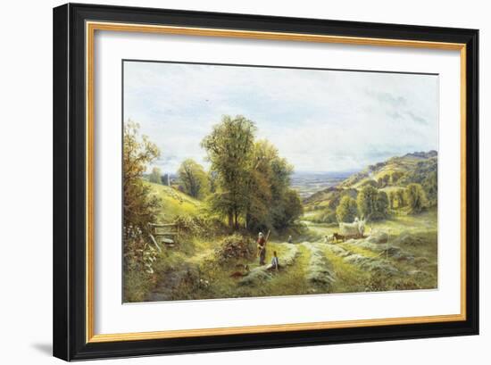 Haymaking near Sedlescombe, Sussex-Alfred Augustus Glendenning-Framed Giclee Print
