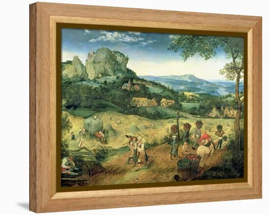 Haymaking, Possibly the Months of June and July, 1565-Pieter Bruegel the Elder-Framed Premier Image Canvas