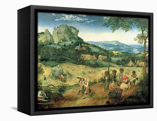 Haymaking, Possibly the Months of June and July, 1565-Pieter Bruegel the Elder-Framed Premier Image Canvas