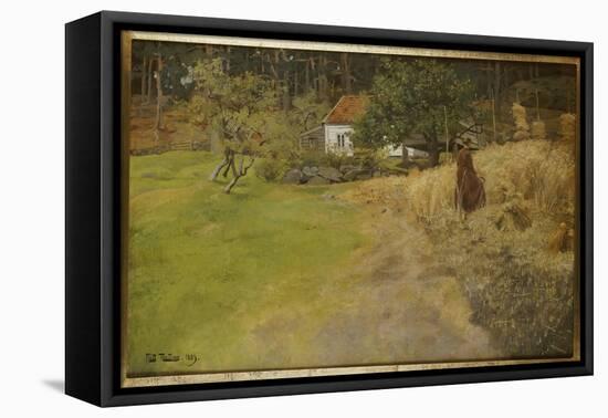 Haymaking, Stord, 1889-Fritz Thaulow-Framed Premier Image Canvas