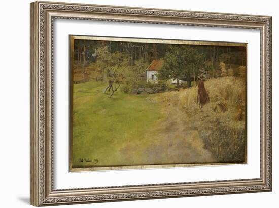 Haymaking, Stord, 1889-Fritz Thaulow-Framed Giclee Print