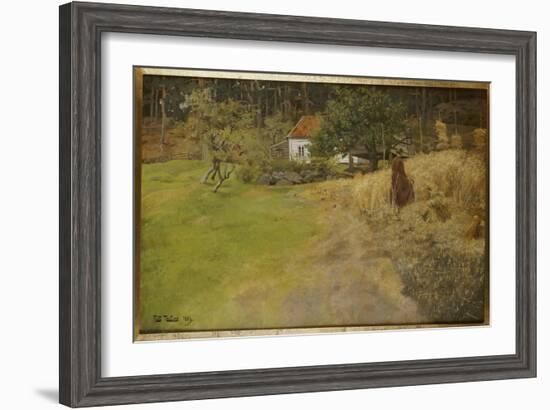 Haymaking, Stord, 1889-Fritz Thaulow-Framed Giclee Print