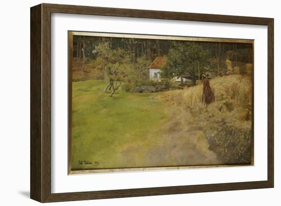 Haymaking, Stord, 1889-Fritz Thaulow-Framed Giclee Print