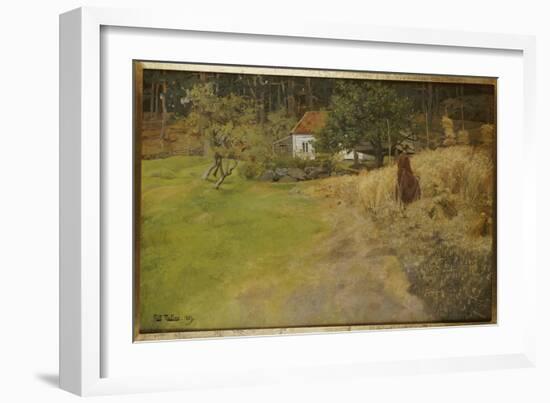 Haymaking, Stord, 1889-Fritz Thaulow-Framed Giclee Print