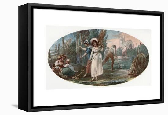 Haymaking-William Hamilton-Framed Premier Image Canvas