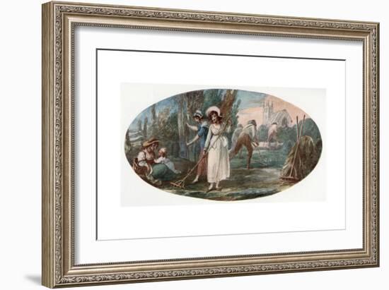 Haymaking-William Hamilton-Framed Giclee Print