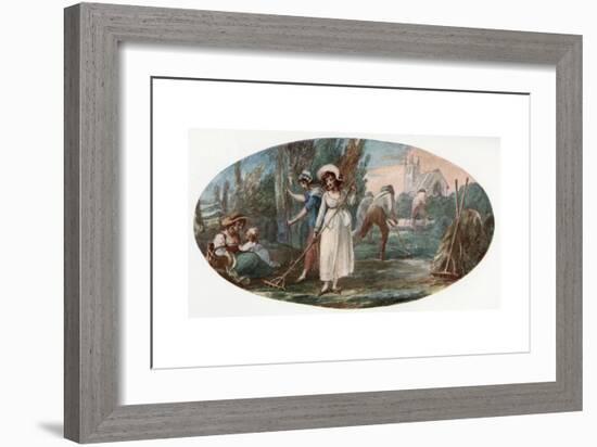 Haymaking-William Hamilton-Framed Giclee Print