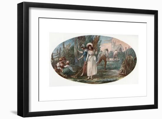 Haymaking-William Hamilton-Framed Giclee Print