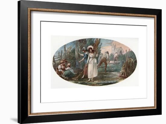 Haymaking-William Hamilton-Framed Giclee Print