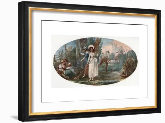 Haymaking-William Hamilton-Framed Giclee Print