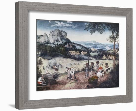 Haymaking-Pieter Bruegel the Elder-Framed Giclee Print