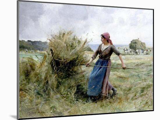 Haymaking-Julien Dupre-Mounted Giclee Print