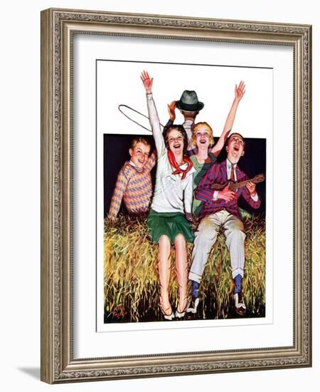 "Hayride,"September 30, 1933-Alan Foster-Framed Giclee Print